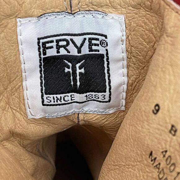 Vintage Frye red Phillip Harness short western cowgirl boots size 9 - Picture 14 of 15